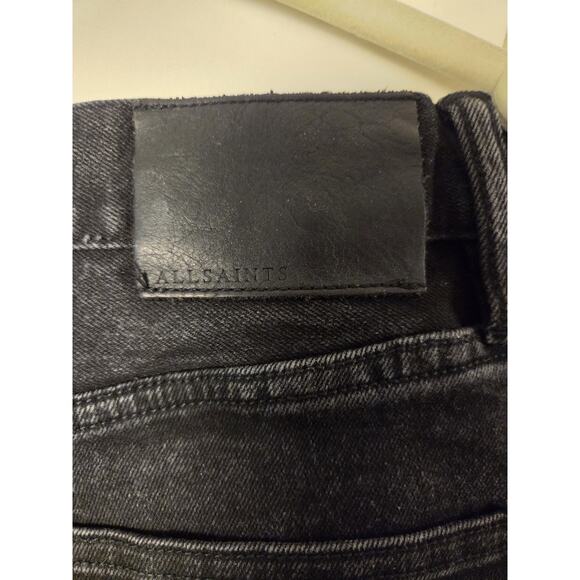 All Saints Jeans Men's Carter Button Fly Straight Leg in Black Size 32x29 - Picture 5 of 11